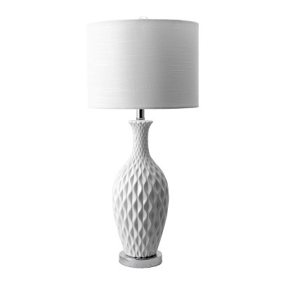 nuLOOM Irvine Ceramic 28" Table Lamp Lighting - Ivory 28" H x 13" W x 13" D