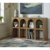 Signature Design by Ashley Luzmanacy 4-Shelf Console Table, Natural Brown Solid Mango Wood Sofa Table - 2 of 4