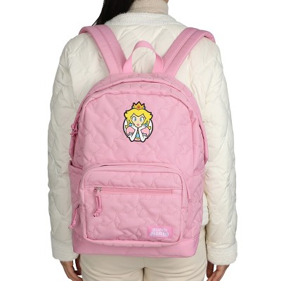 Super Mario Brothers Princess Peach 17" Quilted Adult Backpack — фото 7