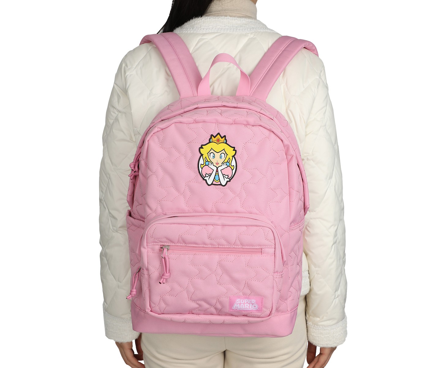 Рюкзак Super Mario Brothers Princess Peach 17" Quilted Adult, цвет: Персиковый — фото 7