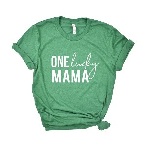 Simply Sage Market Women's One Lucky Mama Short Sleeve Graphic Tee - 1 of 4