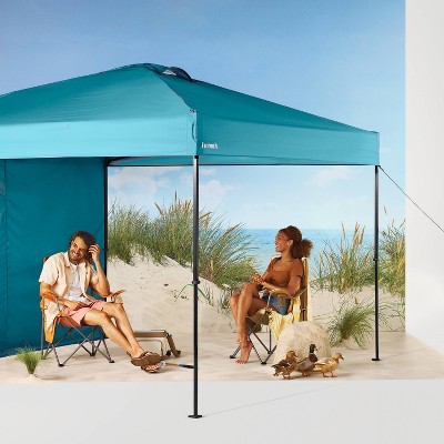 10x10 Steel Weekender Canopy with Wind Vent and Shade Wall - Embark&#8482;