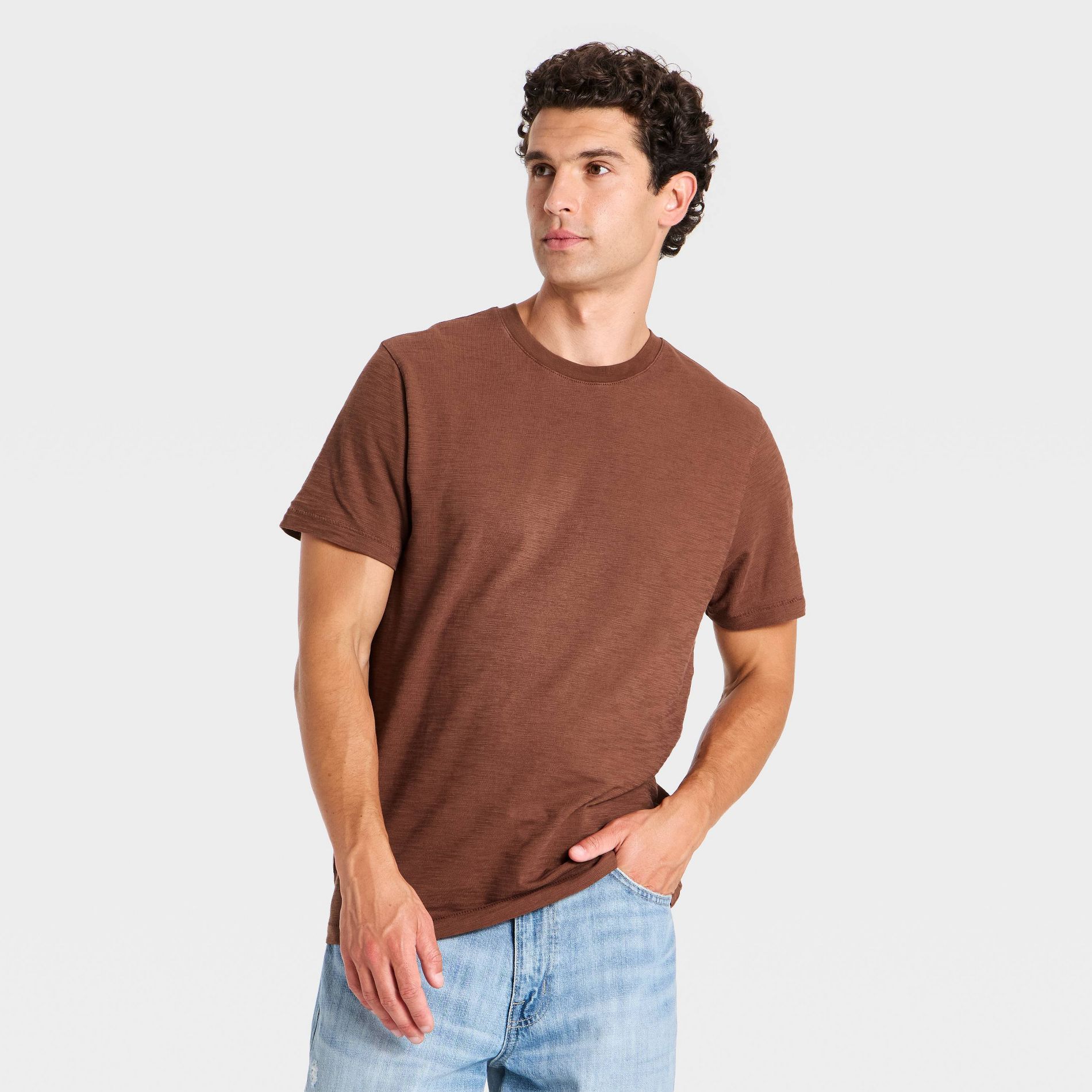Men's Short Sleeve Washed Slub T-Shirt - Goodfellow & Co™