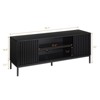 Homhougo TV Stand for TVs up to 65" Black - 2 of 4