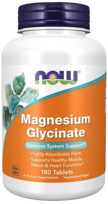Magnesium Glycinate by Now Foods  -  180 Tablet