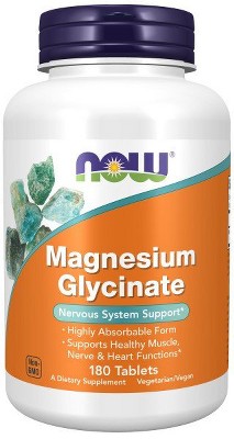 Now Foods Magnesium Glycinate - 180 Tablet : Target