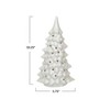 Storied Home Stoneware LED Tree with Cut-Outs and Iridescent Finish, Cream - 2 of 3