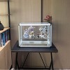Vynxaria Tempered Glass Countertop Display Showcase: Aluminum Frame, Sliding Lockable Door, Removable Shelves - 4 of 4
