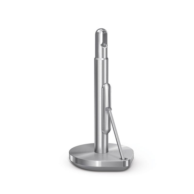 simplehuman Tension Arm Standing Paper Towel Holder, Stainless Steel, 2 of 4