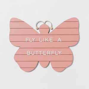 Butterfly Kids' Letterboard - Pillowfort™ - 1 of 4