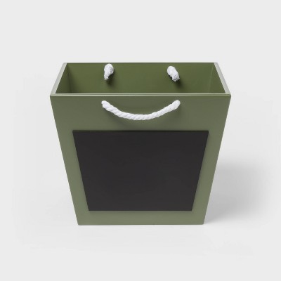 Image of Rope Handle Kids' Storage Bin with Chalkboard Green - Pillowfort™