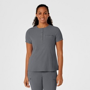 Wink RENEW Women's Mandarin Collar Tuck-In Scrub Top, 5X. - 1 of 4