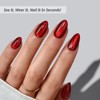 BTArtbox Press-On Nails - New Red - S Almond- 32ct - 2 of 4
