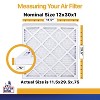 Filter King 12x30x1 Air Filter | 4-PACK | MERV 13 HVAC Pleated A/C Furnace Filters | MADE IN USA | Actual Size: 11.5 x 29.5 x .75" - 2 of 4