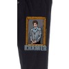 Seinfeld TV Series Men's Cosmo Kramer Portrait Painting Lounge Pajama Pants Black - image 3 of 3