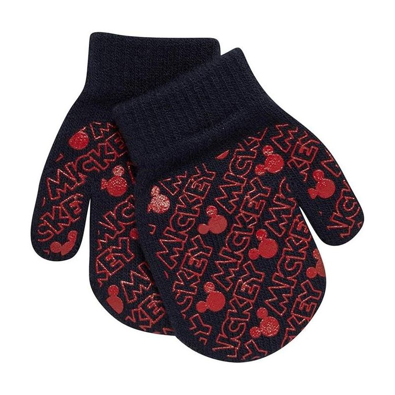 Disney Mickey Mouse Boy's 4 Pack Mitten or Glove Set, Kids Ages 2-7, 2 of 6