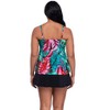 Trimshaper Women's Terri Adjustable Neckline Tankini Swimsuit Top - 3 of 3