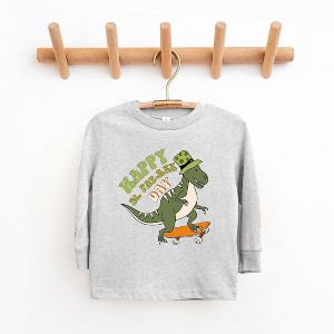 The Juniper Shop Happy St. Pat-Rex Day Youth Long Sleeve Tee - 1 of 2