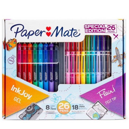 26ct Inkjoy Gel And Flair Felt Tip Pens Combo Variety Pack Papermate Target