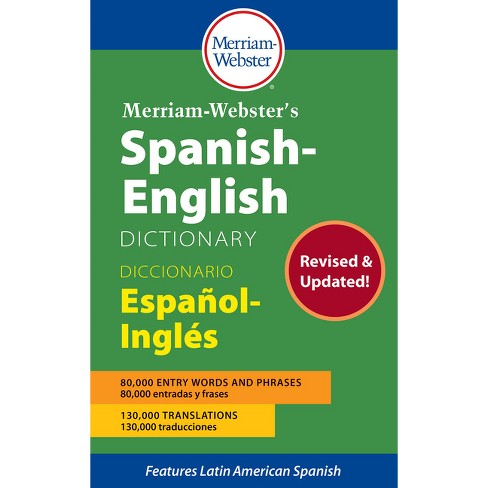 Merriam-webster's Spanish-english Dictionary - (paperback) : Target