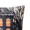 C&F Home 18" x 18" Haunted House Halloween Boo Light-Up LED Throw Pillow - 2 of 4