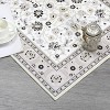 Living Room Rug Vintage Floral Print Carpet Stain Resistant Area Rug with Non-Slip Backing Washable Rugs Low Pile Folding Soft Touch - 4 of 4