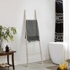 LuxenHome Rustic Birch Wood 4-Rung Blanket Ladder Brown - 2 of 4