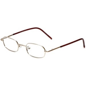 Flex Plus by Vivid FP-98 Designer Reading Eye Glasses in Gold Tortoise Havana 43mm +2.50 | Ladies | Oval Shape | X-Small Fit - 1 of 4