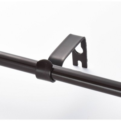 Lumi 48-84" Oil Rubbed Bronze Curtain Rod with Square Finials