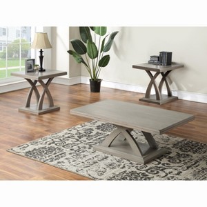 Jocelyn - 3 Piece Table Set (Sofa, End, Coffee Tables) - Gray - 1 of 1