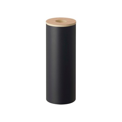 Yamazaki Home - Round Tissue Case - Steel + Wood