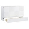 Whisen Modern Design Queen Size Murphy Bed Wall Bed, Folded into a Cabinet with Drawers and USB Ports - 3 of 4