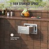 VEVOR 14x8.5Inch Outdoor Kitchen Drawers Stainless Steel, Flush Mount Double Drawers,14W x 8.5H x 23D Inch,with Stainless Steel Handle,Silver - 4 of 4