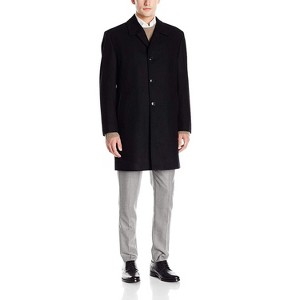 London Fog Men's L1914135 Signature Wool Blend Button-Front Top
