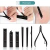 Racxily 10-Piece Black Nail Clippers Kit with Travel Case ¨C Professional Cuticle Nippers & Clippers, Complete Grooming Set for Home & Travel - 3 of 4