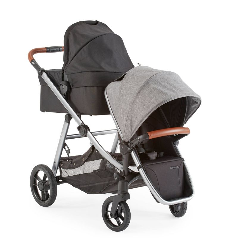 Contours Legacy Single to Double Convertible Stroller - Gray, 3 of 12