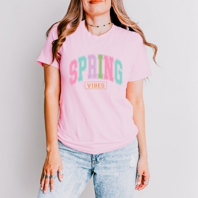 Simply Sage Market Spring Vibes Arched Varsity Short Sleeve Tee