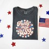 Simply Sage Market Women's Party In The USA Circle Short Sleeve Garment Dyed Tee - 3 of 4