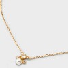14K Gold Dipped Pearl Cluster Pendant Necklace and Stud Earring Set 2pc - Gold - 4 of 4