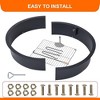 Outdoor Fire Pit Liner Round Solid Steel Fire Ring with Cooking Grate - 2 of 4