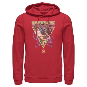 Mens WWE Retro Wrestlers Triangle Lightweight Hoodie - 1 of 4