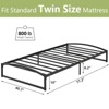 Low Bed Frame 6 Inch Heavy Duty Metal Platform Bed Frame Low Profile, Mattress Foundation, No Box Spring Needed - 2 of 4
