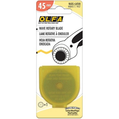 OLFA Decorative Edge Rotary Blade 45mm-Wave
