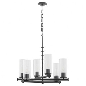 Quorum Lighting Mercier 6 - Light Chandelier in  Matte Black - 1 of 1