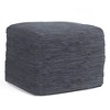 PAGED Chic Pouf Ottoman, Multifunctional Footstool for Living Room and Bedroom, Simple and Stylish Design - 3 of 4