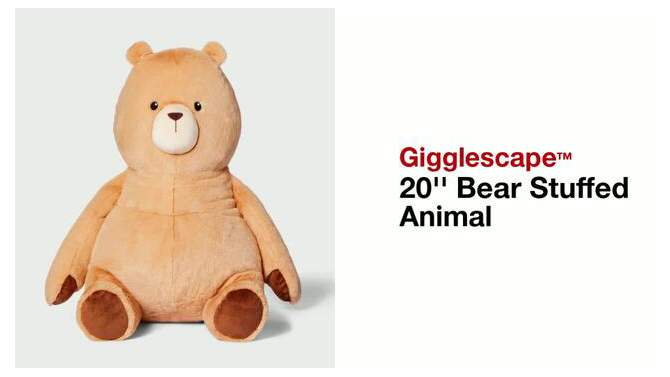 20&#39;&#39; Bear Stuffed Animal - Gigglescape&#8482;, 2 of 8, play video