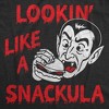 Womens Funny T Shirts Lookin Like A Snackula Sarcastic Vampire Graphic Novelty Halloween Tee For Ladies - Crazy Dog Women's T Shirt For Halloween - 2 of 4