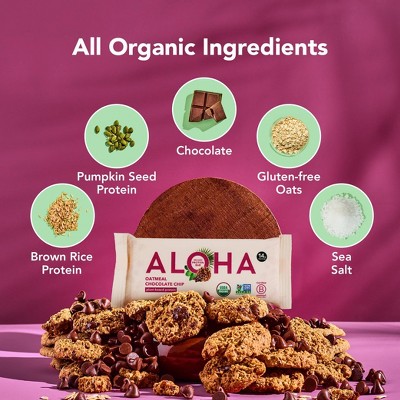 Aloha Oatmeal Chocolate Chip Protein Bars 5ct