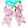 Squishmallows Large Printed Hair Bow with Added Metal Charm - Alligator Hair Clip - 2 of 4