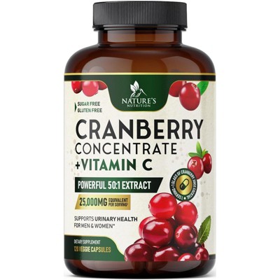 Cranberry Extract Capsules Vitamin C 25000mg Formula Natural 